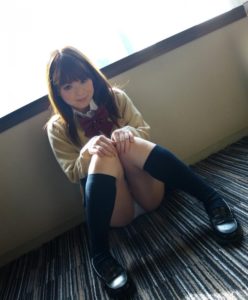 女子高制服 小桜りくのハメ撮りセックス画像